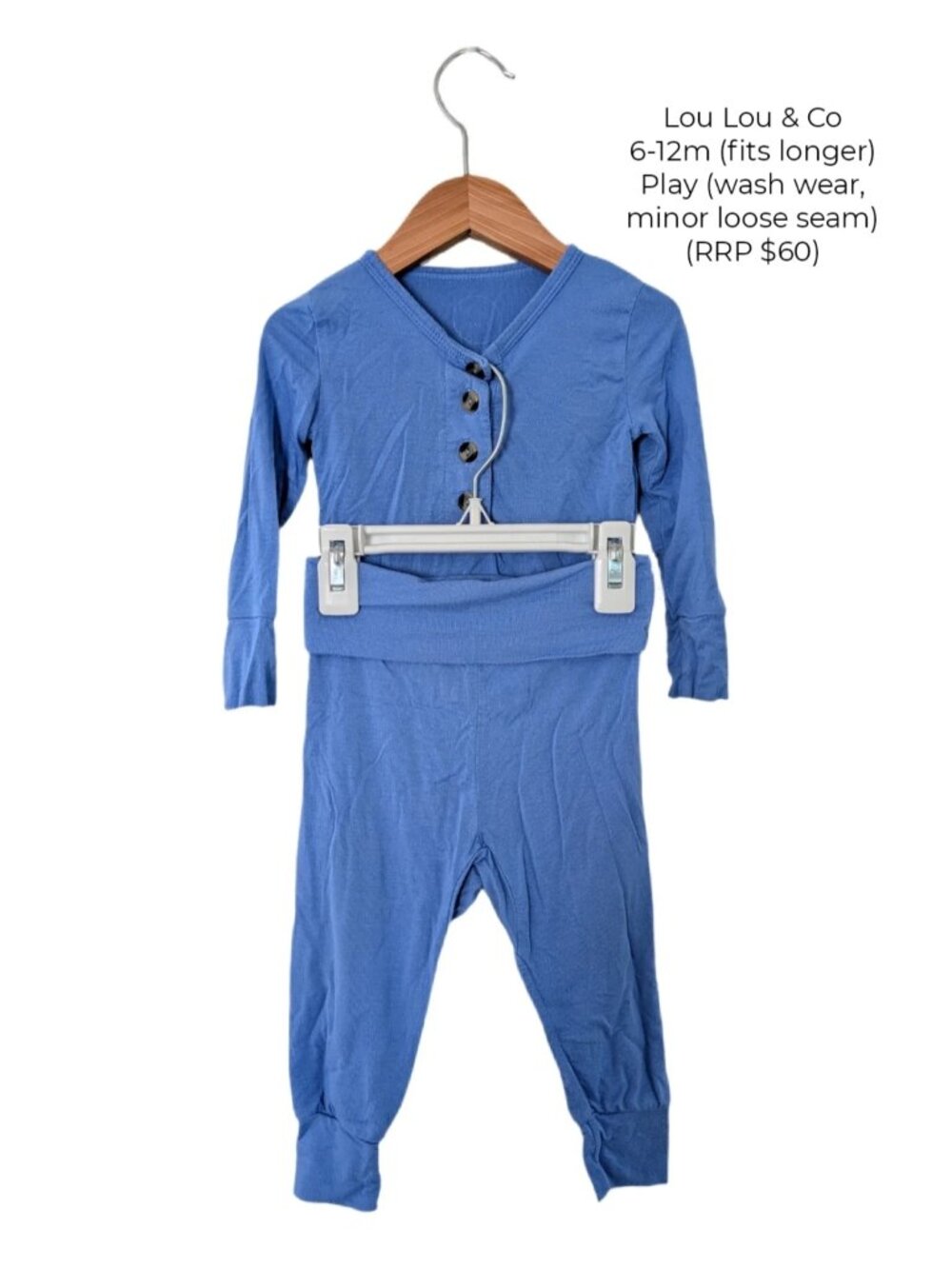 Lou Lou & Company Blue Two Piece Set 6-12m Baby Clothes
